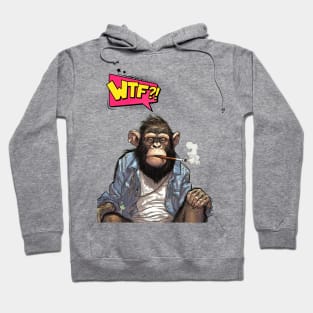 Stoned Monkey WTF Monkey Thoughts Hoodie